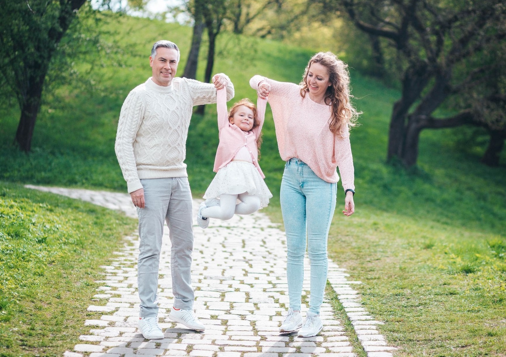Outdoor-Fotoshooting Ganze Familie