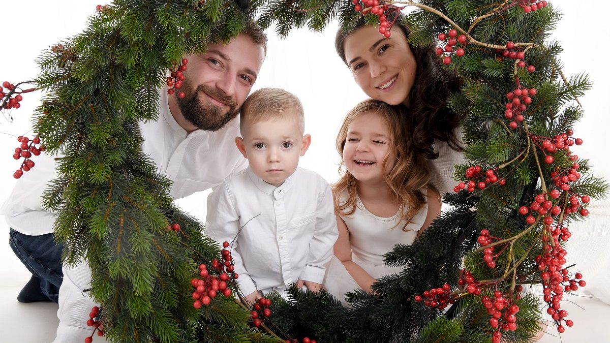 Weihnachtsfotoshooting